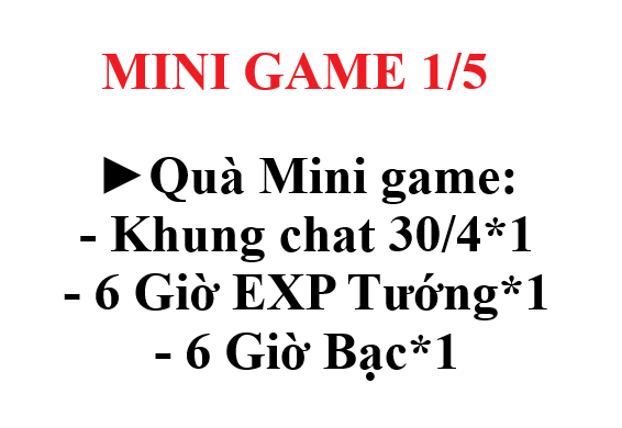 MINI GAME 1/5